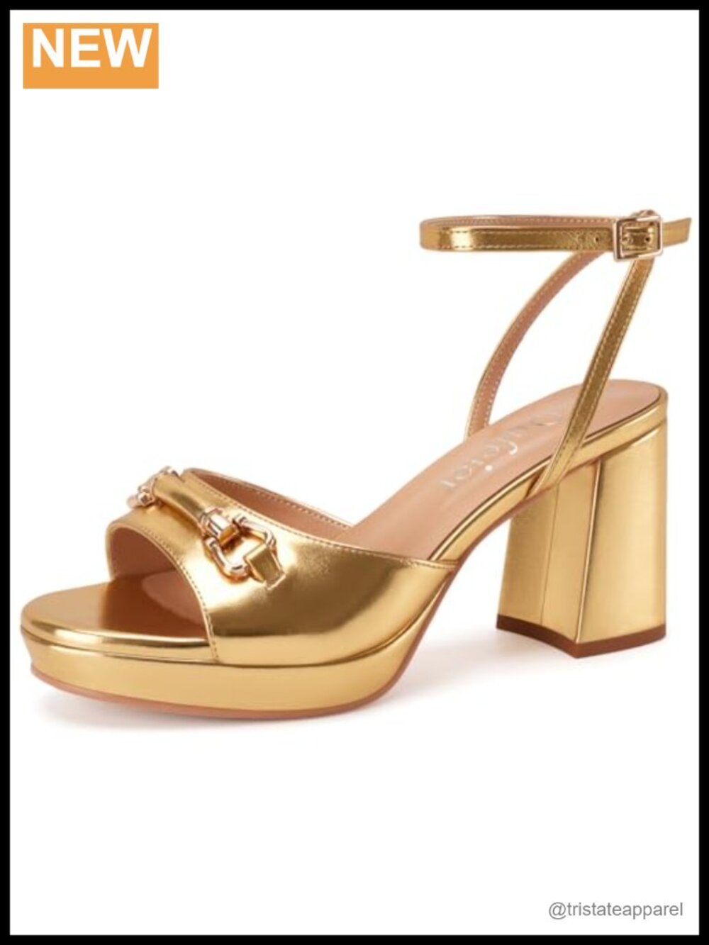 Women's Chunky Platform High Heel Ankle Strap Dress Sandals